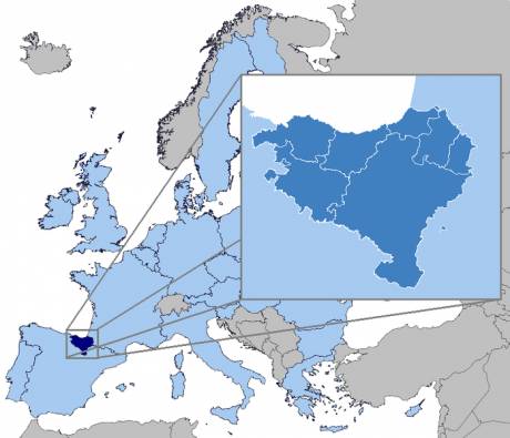 Location of Basque Country