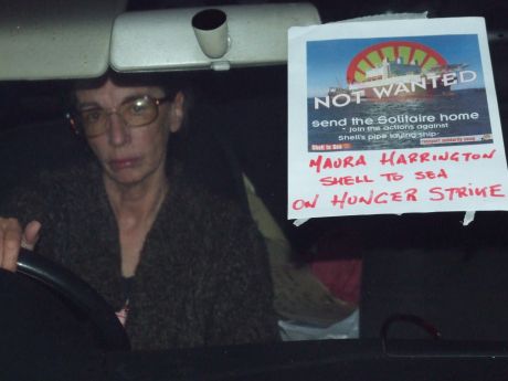 Maura Harrington spent 11 days on hunger strike outside the Glengad gates