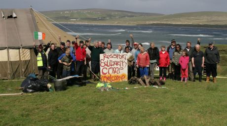 Rossport Solidarity Camp set-up marquees again in Glengad
