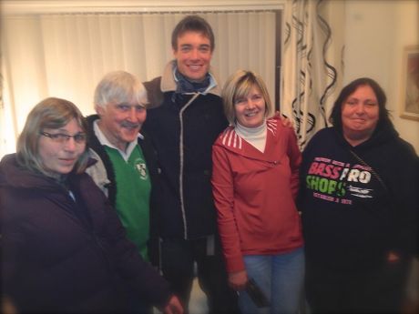 Click on image to see full-sized version RoJ Whelan (centre) pictured with the family