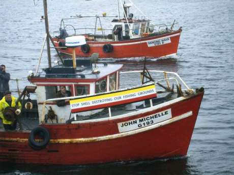 Pat in his fishing boat the John Michelle